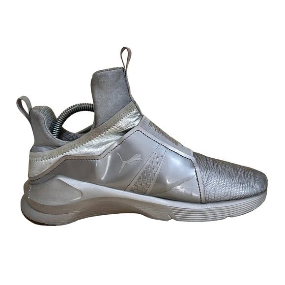 Puma - Kylie Jenner - Leather Sneakers Hi - Silver - Women's - 9 - 189865 01 - Picture 5 of 9